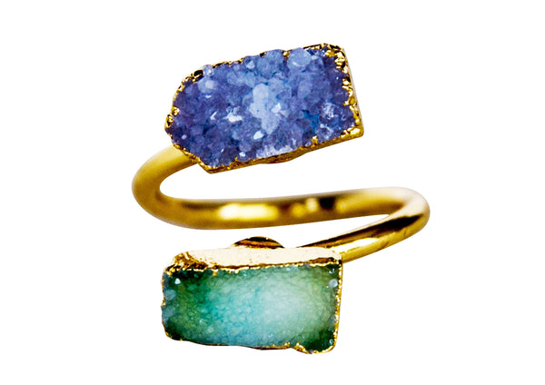 Peone Druzy Ring - Happy Poppy Jewelry