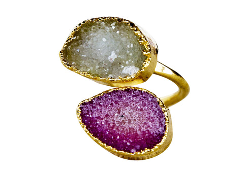 Felicia Druzy Ring - Happy Poppy Jewelry