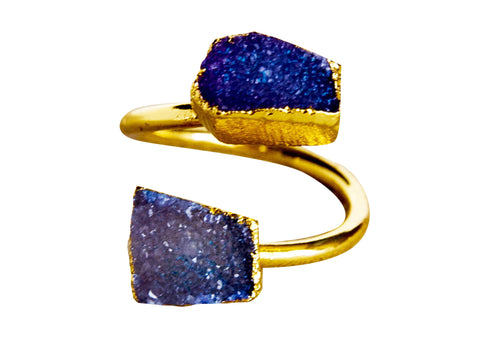 Pemberly Druzy Ring - Happy Poppy Jewelry