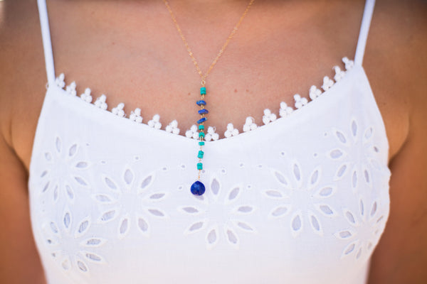 Lisa Lariat or 'Y' Necklace - Happy Poppy Jewelry