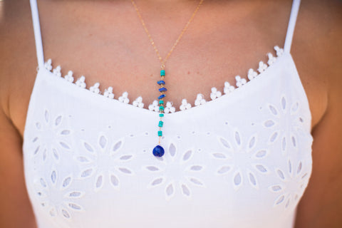 Lisa Lariat or 'Y' Necklace - Happy Poppy Jewelry