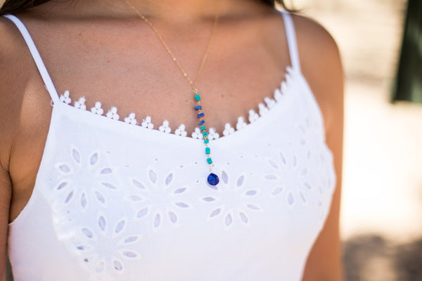 Lisa Lariat or 'Y' Necklace - Happy Poppy Jewelry