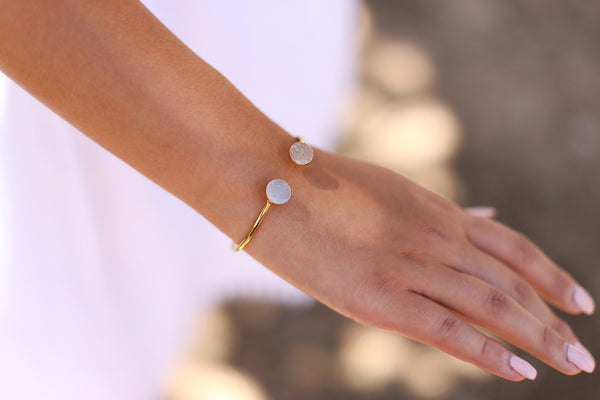 Double druzy bangle - Happy Poppy Jewelry
