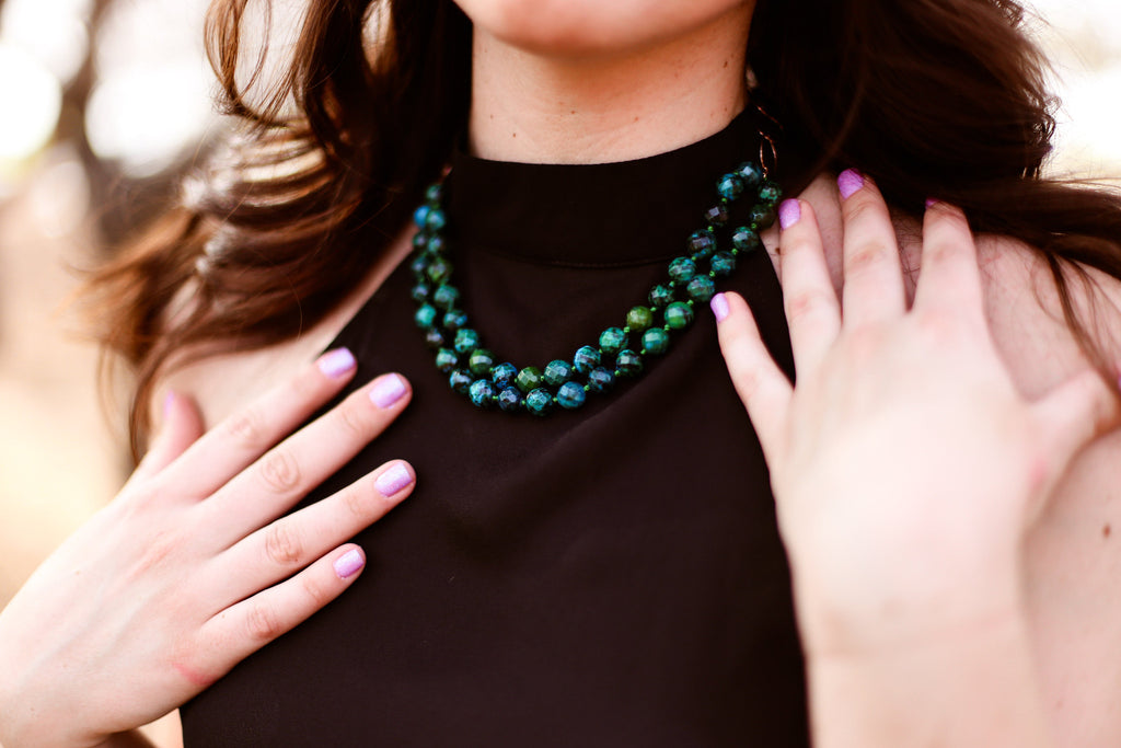 Destini Azurite Necklace - Happy Poppy Jewelry