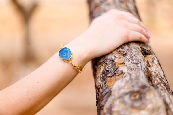 Rochelle Druzy Bracelet - Happy Poppy Jewelry